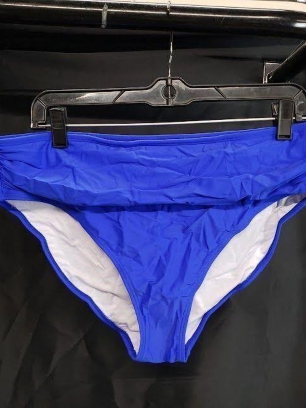 Blue Bikini Swimsuit 2 Piece Tie Front Womens XL Swimwear Set - Picture 4 of 7